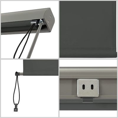 Защита от солнца и неприкосновенности частной жизни Расширяемый наружный роликовый жалюзи с механизмом ручной коленки