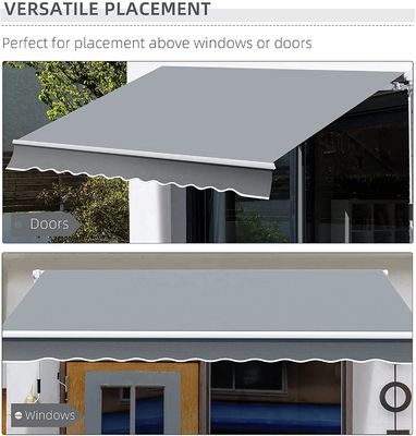 Наружный ручной выдвижной крышкой крышки тента с размером 300 * 200 см и методом ручной работы